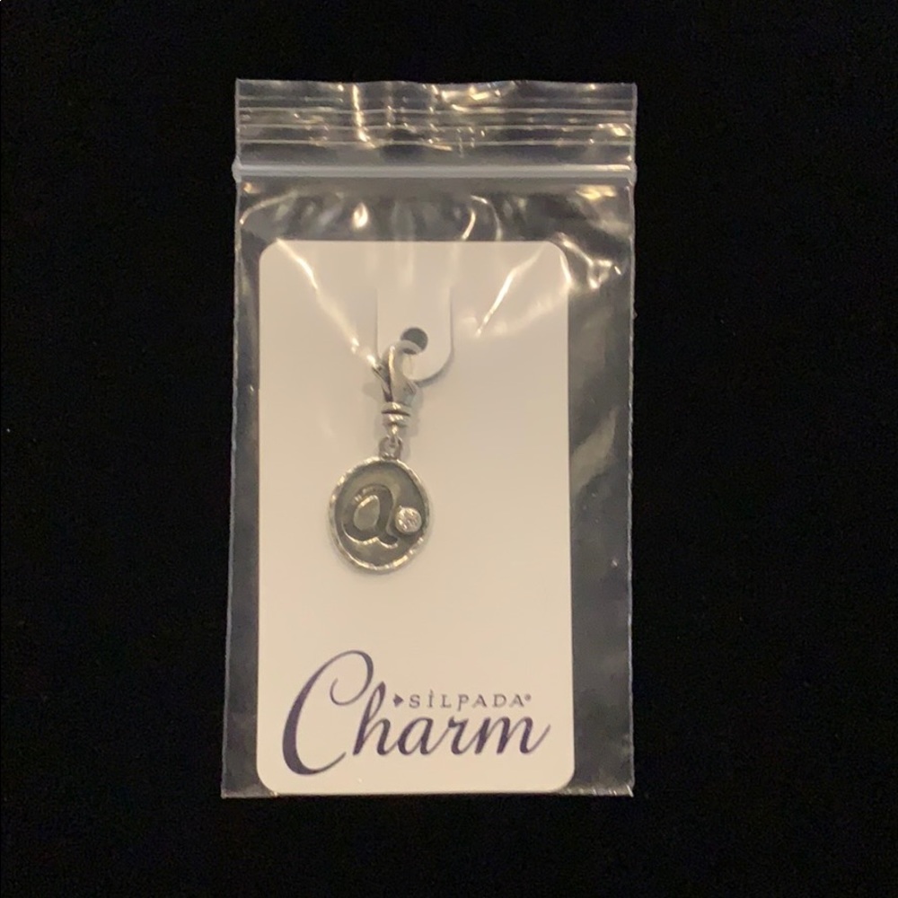 Silpada Sterling Initial “a” Charm